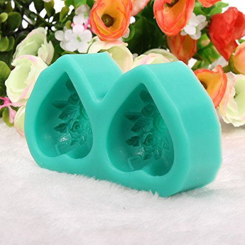 Double Heart Shape Cake Mold Silicone Cake Mould N2