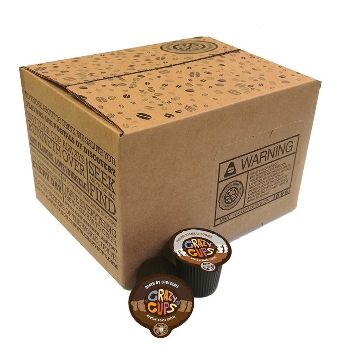 Crazy Cups Flavored Coffee Single Serve Cups for Keurig K Cups Brewer Variety Pack Sampler 40-count N4