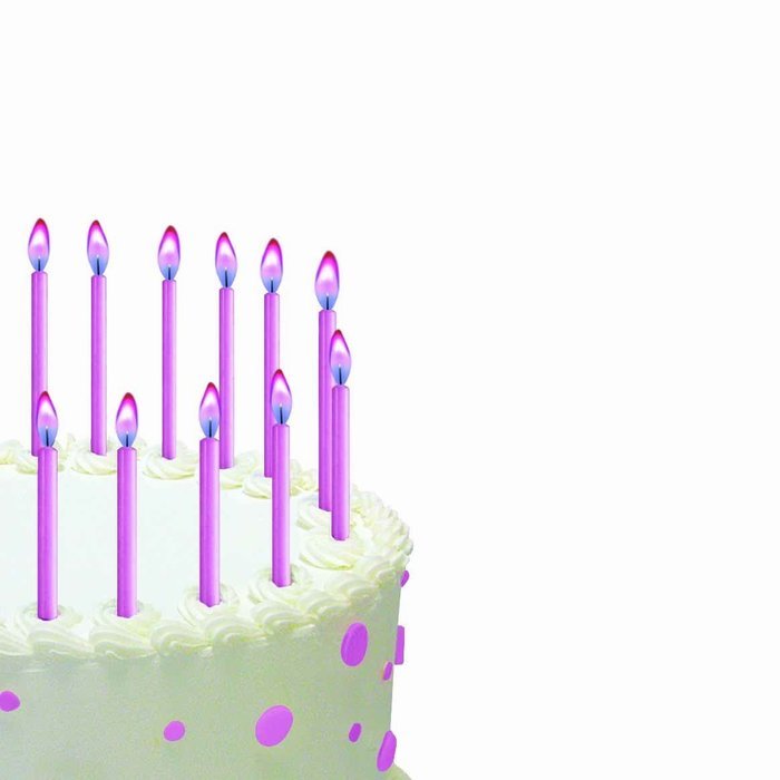 Wilton Flame Pink Candles, 12 Count N2