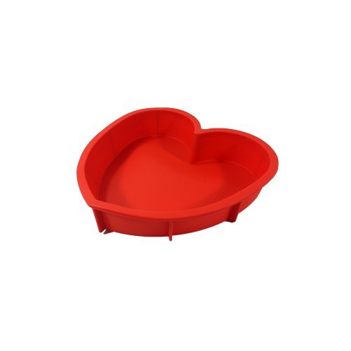 Silicone Heart Shape Cake Mould (Red)