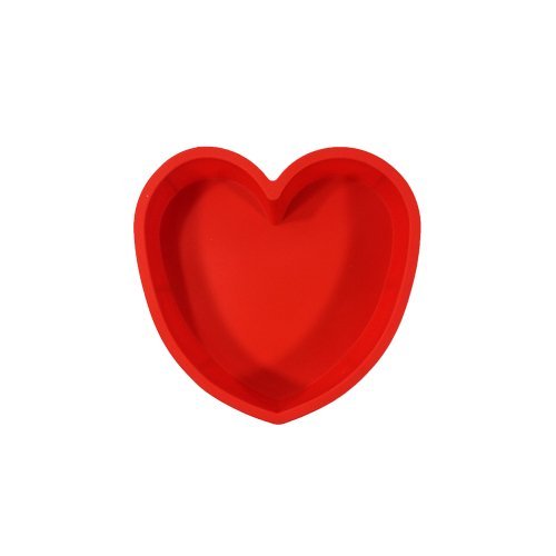 Silicone Heart Shape Cake Mould (Red) N2
