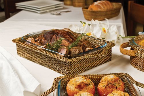 Calaisio Arc Medium Rectangular Baker With Holder 13.75x9