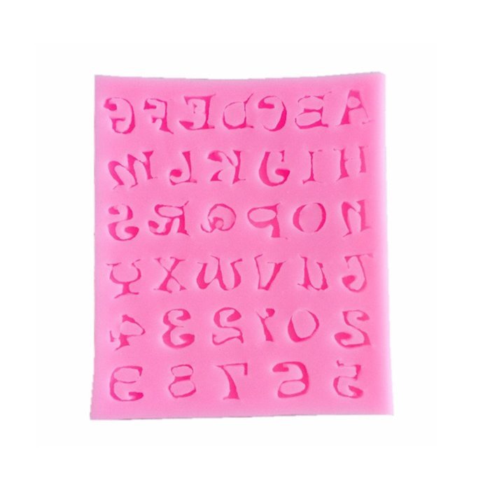 JLHua Mini Letter and Number Shape Multi Function Soap Fondant Mould Chocolate Sugarcraft Cake Mold Baking Tool... N2