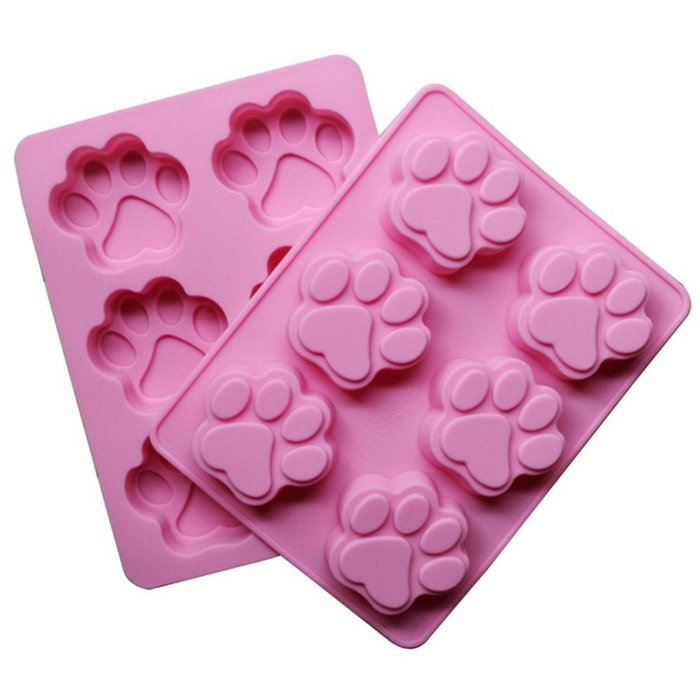 Yonger 6 Cavity Paw Baking Silicone Mold Cake Mold Cookie Mold Pudding ...