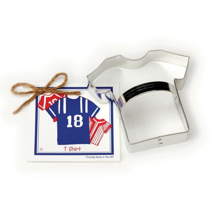 T Shirt Cookie and Fondant Cutter - Ann Clark - 4.4 Inches - US Tin Plated Steel