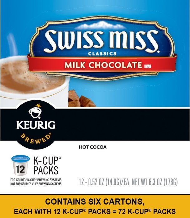 Swiss Miss Milk Chocolate K-Cups for Keurig Brewers (48 Count) N19