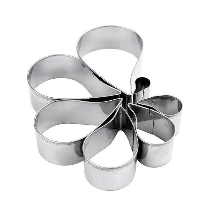 Plain Paisley Pattern Cutter Set Fondant Molds for Gum paste Sugarcraft Cake Decorating Stainless Steel,7pcs N2
