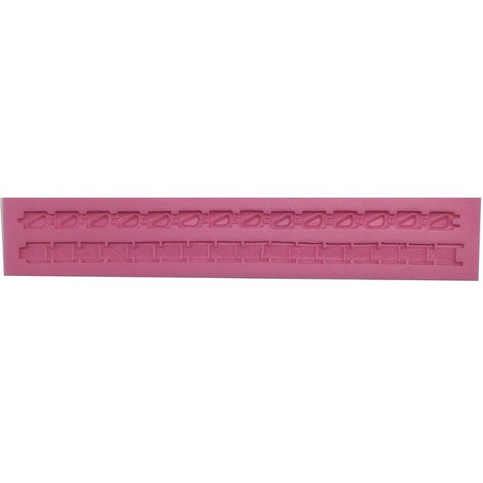 Funshowcase Jewel Link Candy Silicone Mold for Sugarcraft, Cake Border Decoration, Cupcake Topper, Chocolate,... N2