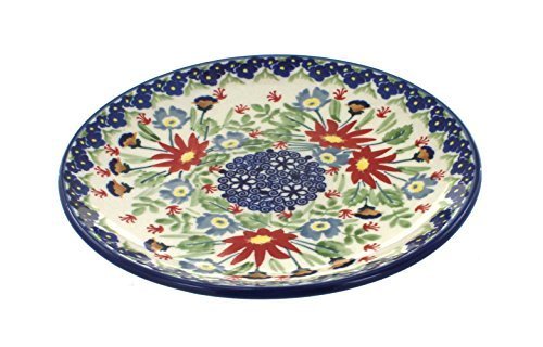 Polish Pottery Jungle Bouquet Dessert Plate