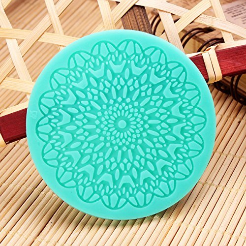 7cm Fondant Cake Round Lace Silicone Mold Sugar Art Tools