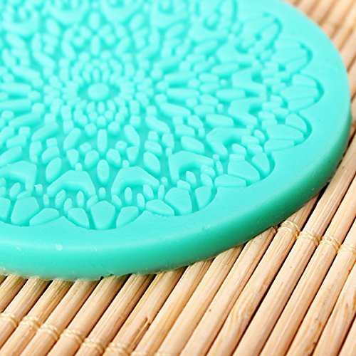 7cm Fondant Cake Round Lace Silicone Mold Sugar Art Tools N2