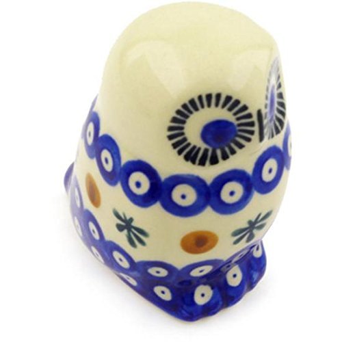Ceramika Bona H5936F Polish Pottery Ceramic Owl Figurine Hand Painted, 4-Inch