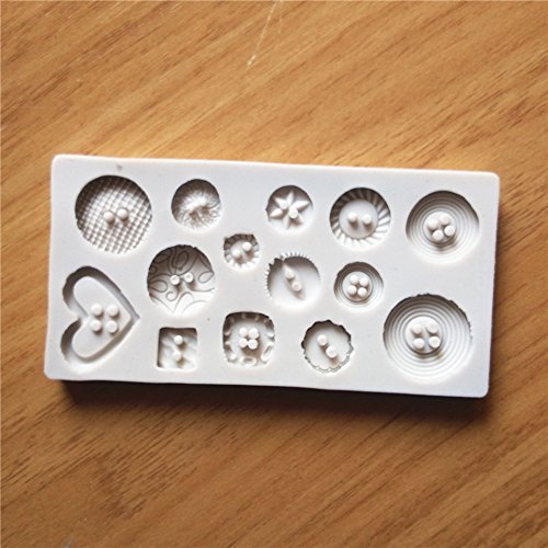 "New Button Shape Silicone Mold Jelly Soap Chocolate Mould DIY Baking Cake Decorating Tools" shopping N3