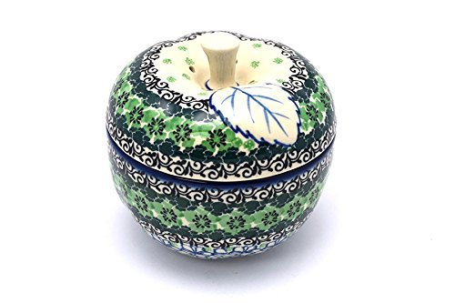 Polish Pottery Apple Baker - Large - Kiwi