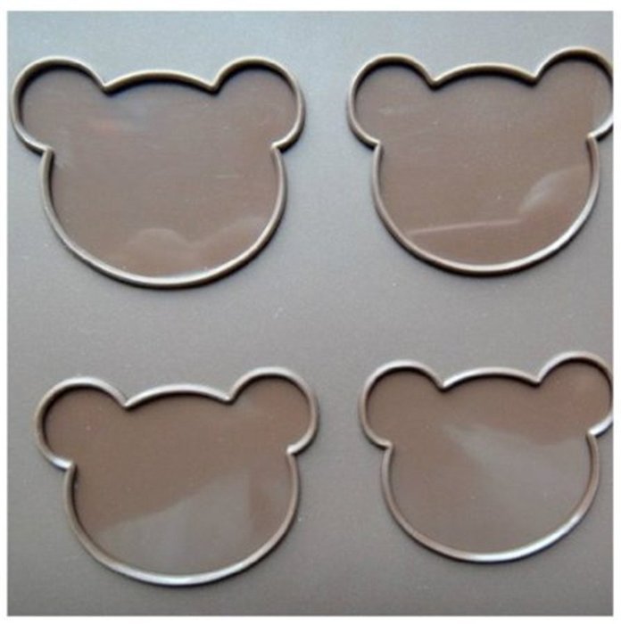 U-beauty Lovely Cartoon Bear Heart Penguin Silicone DIY Macaroon Mats Moulds Sheet N2