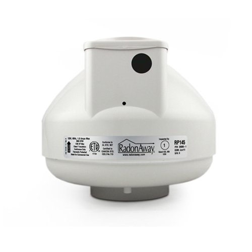 RadonAway 23030-1 RP145 Radon Mitigation Fan, 4"