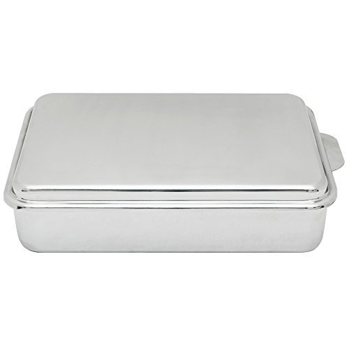 Lindy's Stainless Steel Covered Cake Pan, Silver by Lindy's