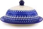 Polmedia Polish Pottery 9-inch Stoneware Dish with Cover H8588F Hand Painted from Ceramika Artystyczna in Boleslawiec... N3