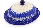 Polmedia Polish Pottery 9-inch Stoneware Dish with Cover H8588F Hand Painted from Ceramika Artystyczna in Boleslawiec... N4