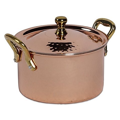 Tabletops Unlimited 18 oz. Mini Covered Casserole in Copper