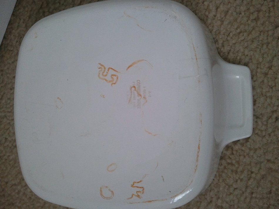 Vintage Corning Ware Country Festival 1 Qt Casserole Baking Dish with Lid N2