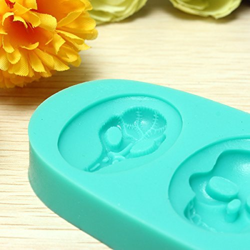 Halloween 3 Skull Fondant Cake Decorating Mold Silicone Cake Mould N3