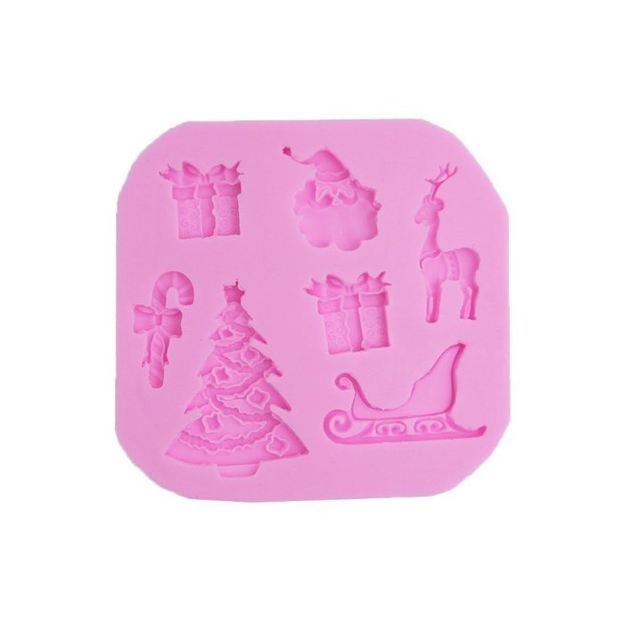 Holdding Mini Christmas Fondant Cake Silicone Mold for DIY Cake Decorating/A Lovely Tiny Mold Making You Have...