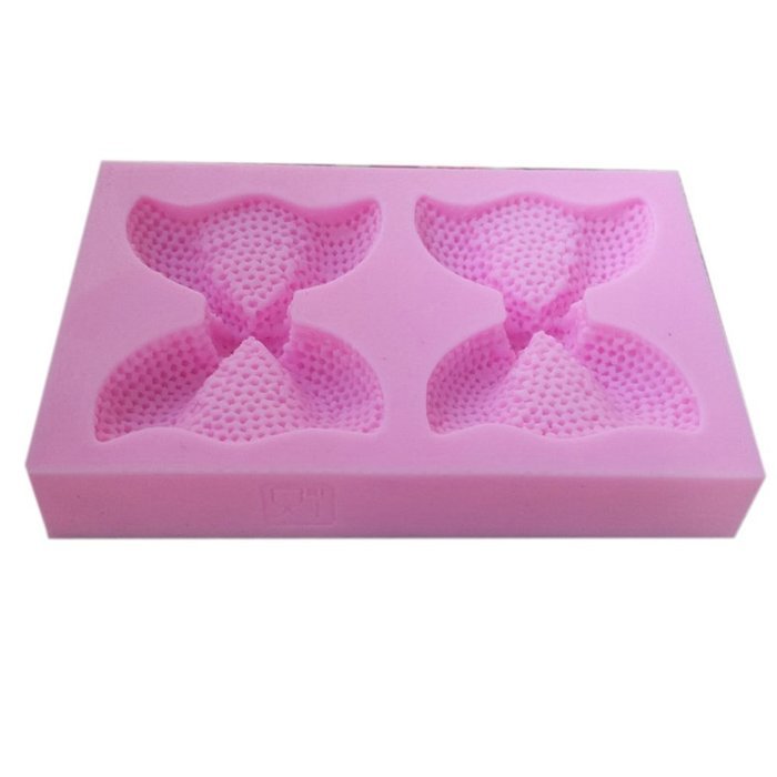 Click Down Bear Head Shape Fondant Cake Silicone Mold Pink Mini N8