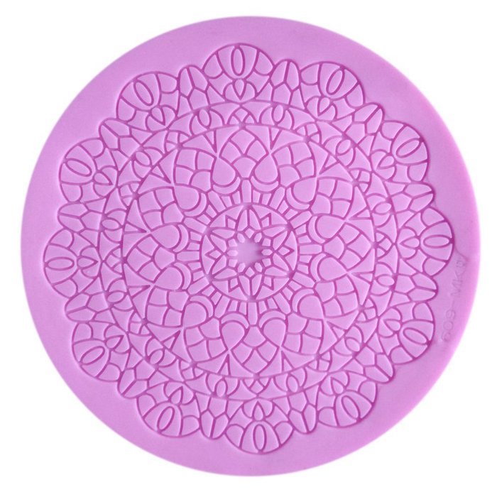 Click Down Bear Head Shape Fondant Cake Silicone Mold Pink Mini N10