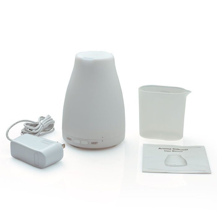 GenLed 100ML Essential Oil Diffuser Portable Ultrasonic Diffusers with Color LED Lights Changing and Waterless... N6