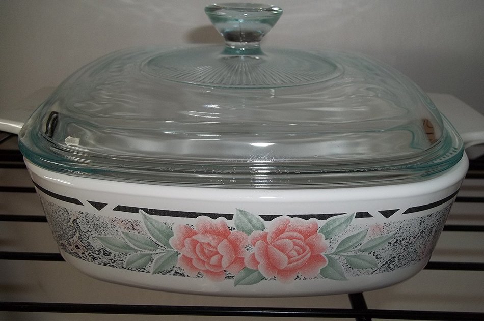Corning Ware Silk and Roses A-1-B 1 liter with Lid