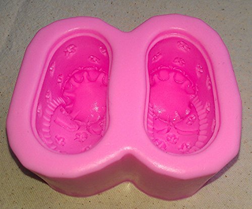 Design 336 Baby's Shoes Shape Silicone Mold, 3D Fondant Mold,Soap Mold,Chocolate Mold,Cake Tool N2