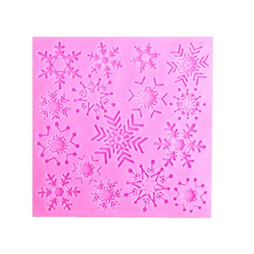 "Christmas Snowflake Fondant Mold Cake Silicone Mould Bakeware Fondant Pastry Decorating Tool" shopping