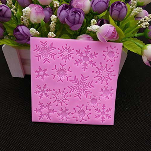 "Christmas Snowflake Fondant Mold Cake Silicone Mould Bakeware Fondant Pastry Decorating Tool" shopping N3
