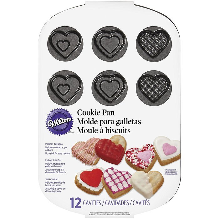 Wilton12 Cavity Small Heart Cookie Pan, 11.5 by 7.56-Inch