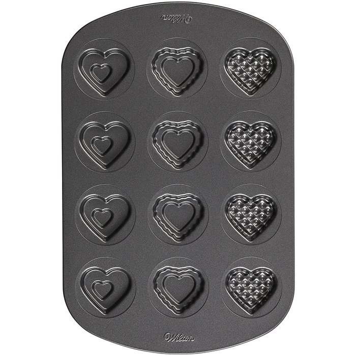 Wilton12 Cavity Small Heart Cookie Pan, 11.5 by 7.56-Inch N2