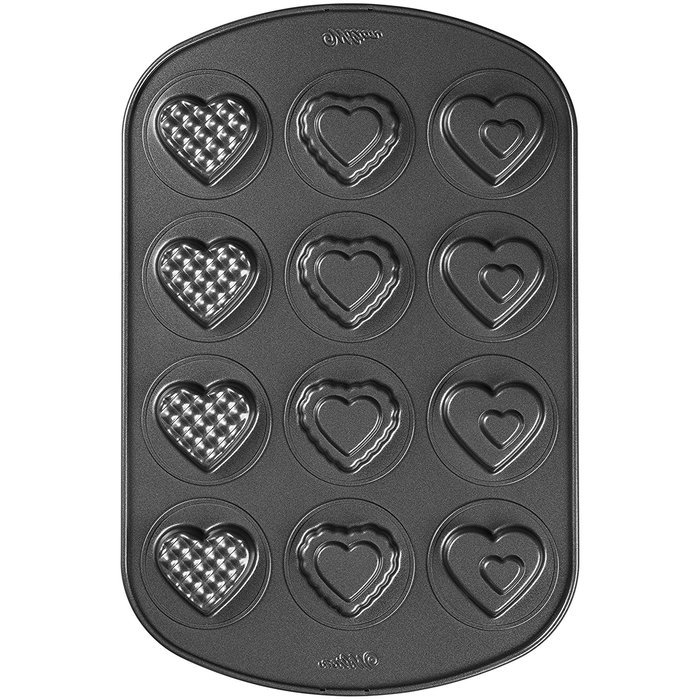 Wilton12 Cavity Small Heart Cookie Pan, 11.5 by 7.56-Inch N3