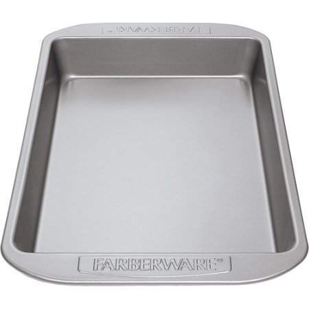 Farberware Nonstick Bakeware Rectangular Cake Pan, Gray