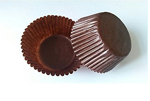 KEISEN 1 4/5" 100 Pcs mini Cupcake Paper Baking Cup Cup Liners 100 Pcs coffee