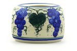 Polmedia Polish Pottery 6-inch Stoneware Heater H1645F Hand Painted from WR in Boleslawiec Poland. Shape S492D... N3