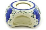 Polmedia Polish Pottery 6-inch Stoneware Heater H1645F Hand Painted from WR in Boleslawiec Poland. Shape S492D... N4