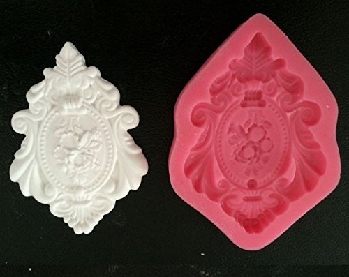Beautiful Vintage Frame Shape 3d Silicone Cake Mold for Cake Decorating C503 N4
