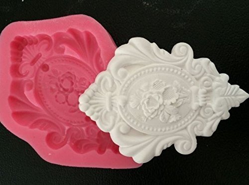 Beautiful Vintage Frame Shape 3d Silicone Cake Mold for Cake Decorating C503 N5