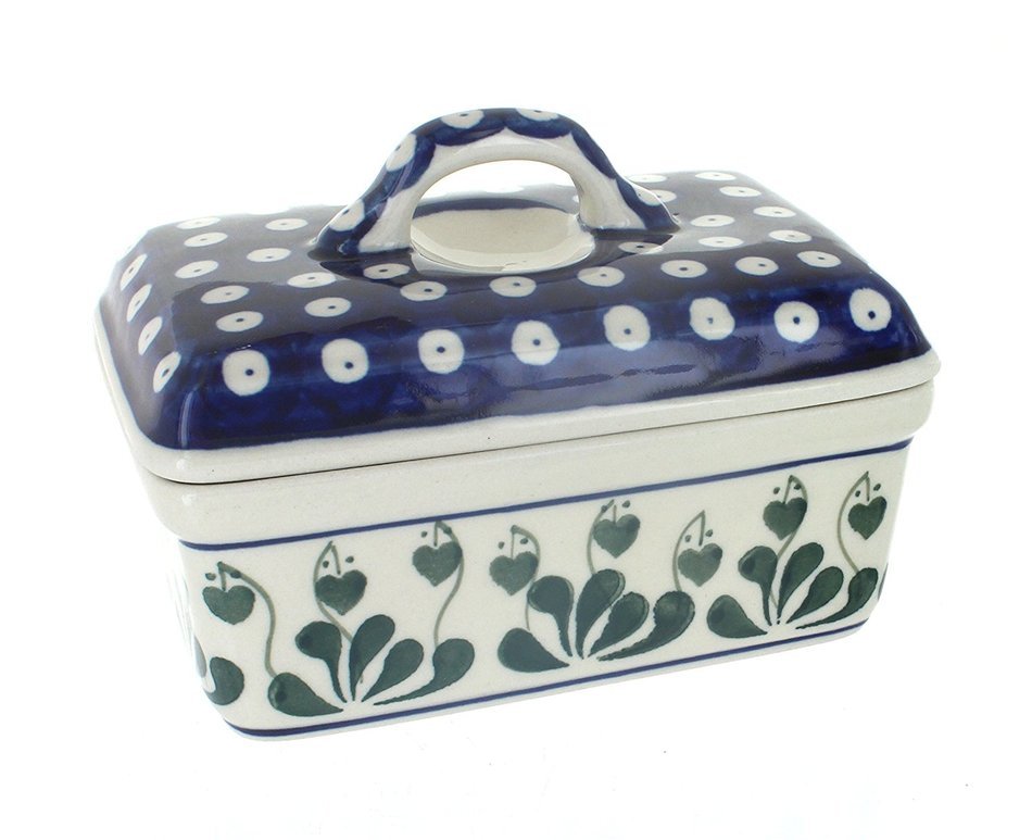 Polish Pottery Alyce Butter Tub