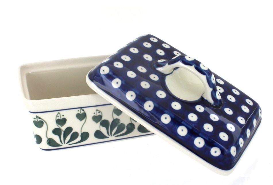 Polish Pottery Alyce Butter Tub N2
