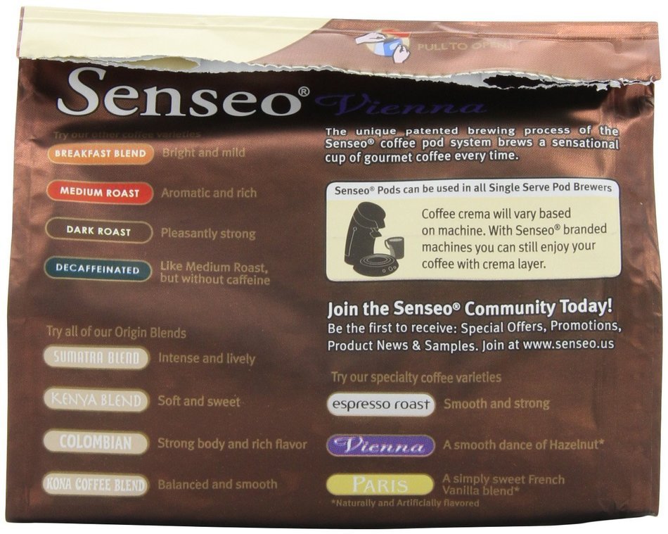 Senseo Coffee Pods, Kona Blend, 16 Count (Pack of 4) N7