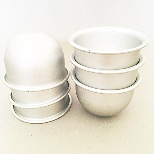 Round Aluminum Baking Tin Pan Mold Mould for Mini Cake Bakery 6 Pieces 1 Set.