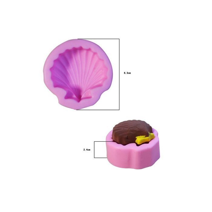 Cutoy Seashell Design Silicone Cake Fondant Chocolete Jello Soap Candy Gum Paste Molds Clay Moulds DIY Decorating... N3