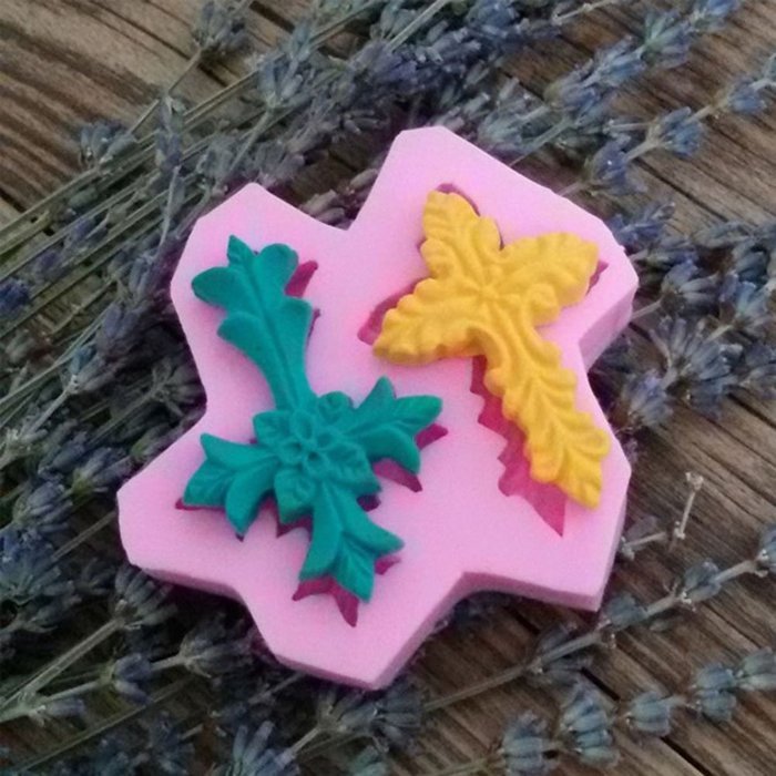 Cluis Cross Shape Silicone Mold Fondant Chocolate Molds Candy Molds Baking Cookie Mould Soap Decorating Molds N2
