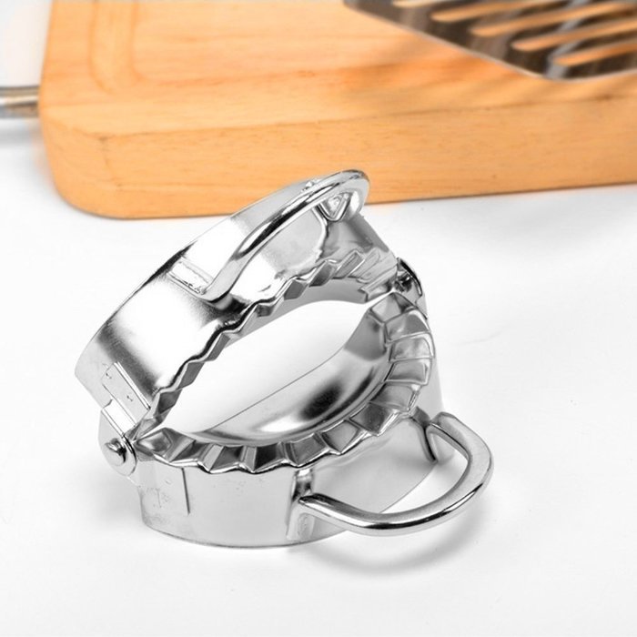 Artmice-Dumpling Maker,Artmice Stainless Steel Dumpling Maker and Dough Press for Home Kitchen, Stainless Steel... N4